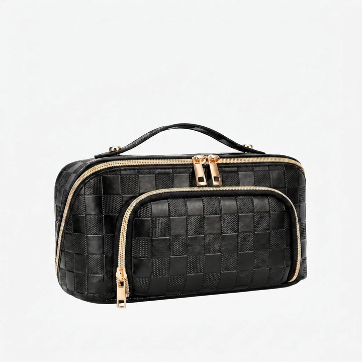 Textured Cosmetic Travel Bag - Valora