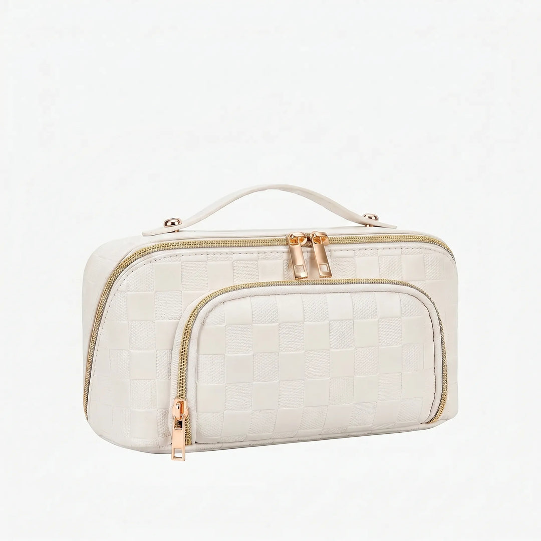 Textured Cosmetic Travel Bag - Valora