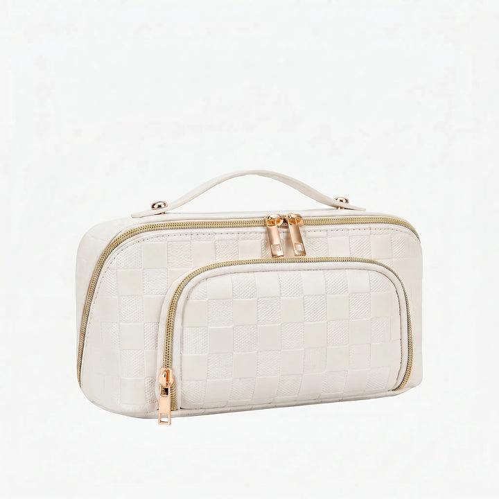 Textured Cosmetic Travel Bag - Valora