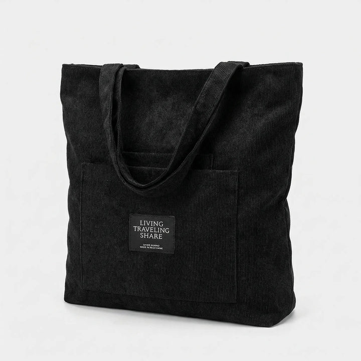 Textured Ribbed Tote Bag - Lumara