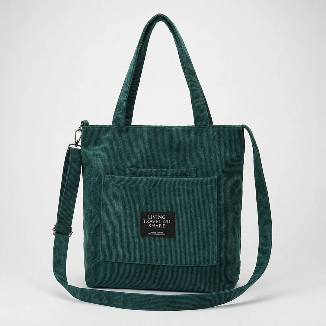 Textured Ribbed Tote Bag - Lumara
