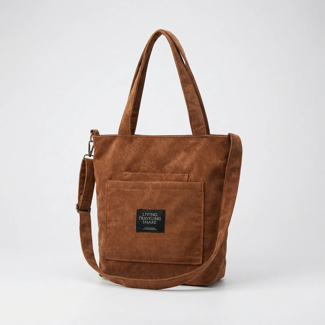 Textured Ribbed Tote Bag - Lumara