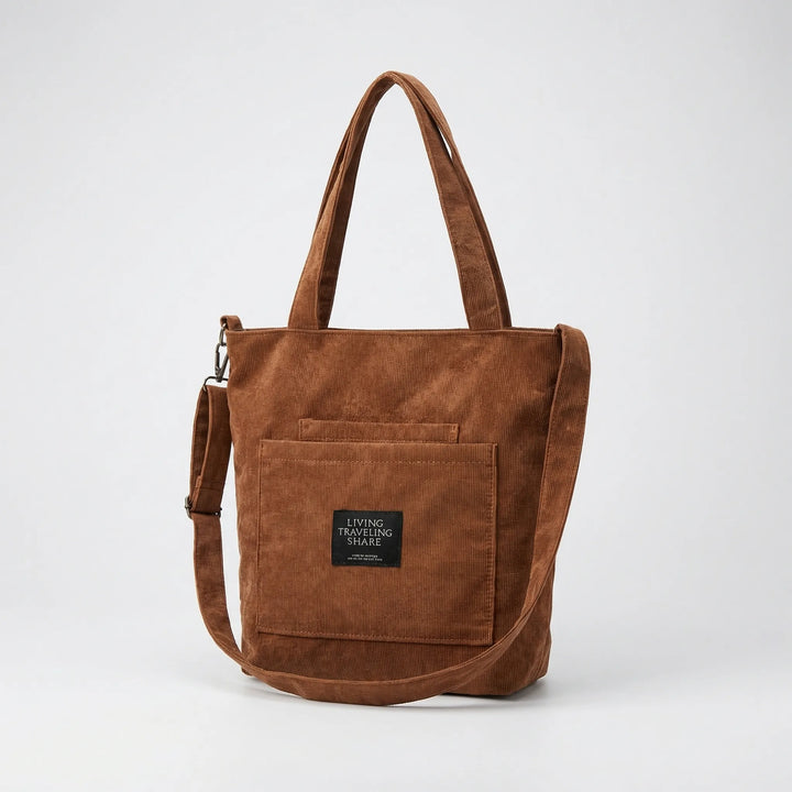 Textured Ribbed Tote Bag - Lumara