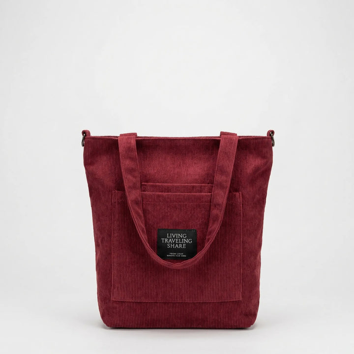 Textured Ribbed Tote Bag - Lumara