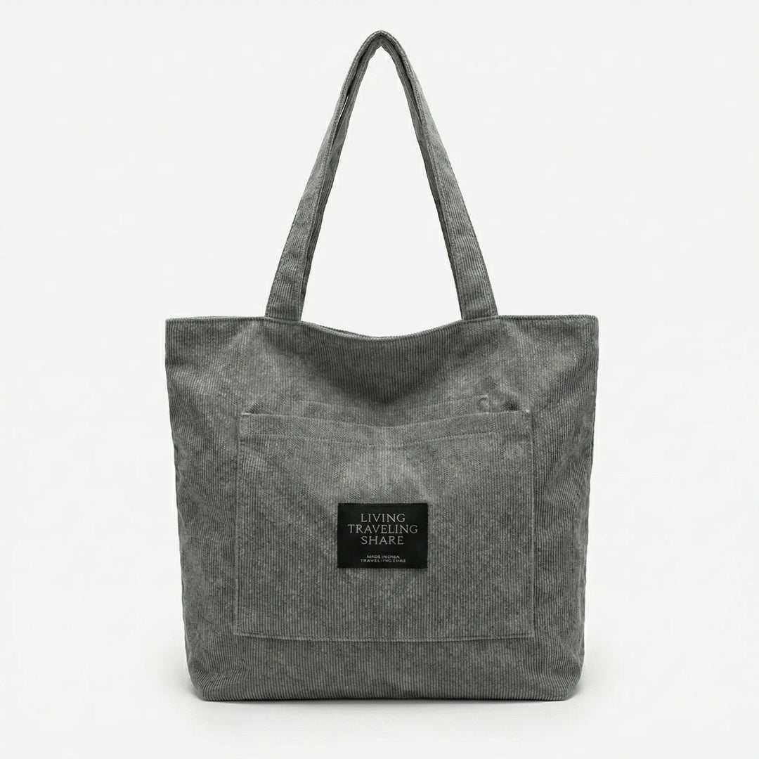 Textured Ribbed Tote Bag - Lumara