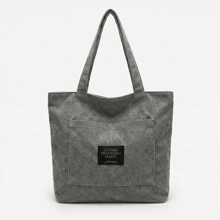Textured Ribbed Tote Bag - Lumara