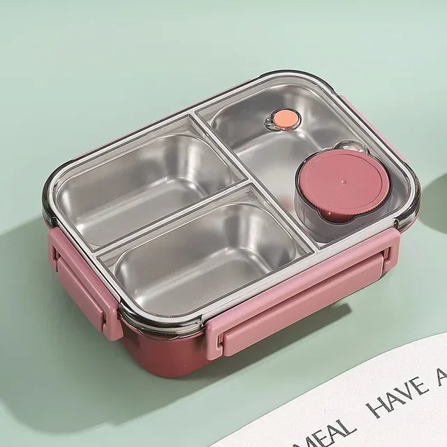 Insulated Food Thermos | Stainless Steel Compartments | Leakproof Lid 14