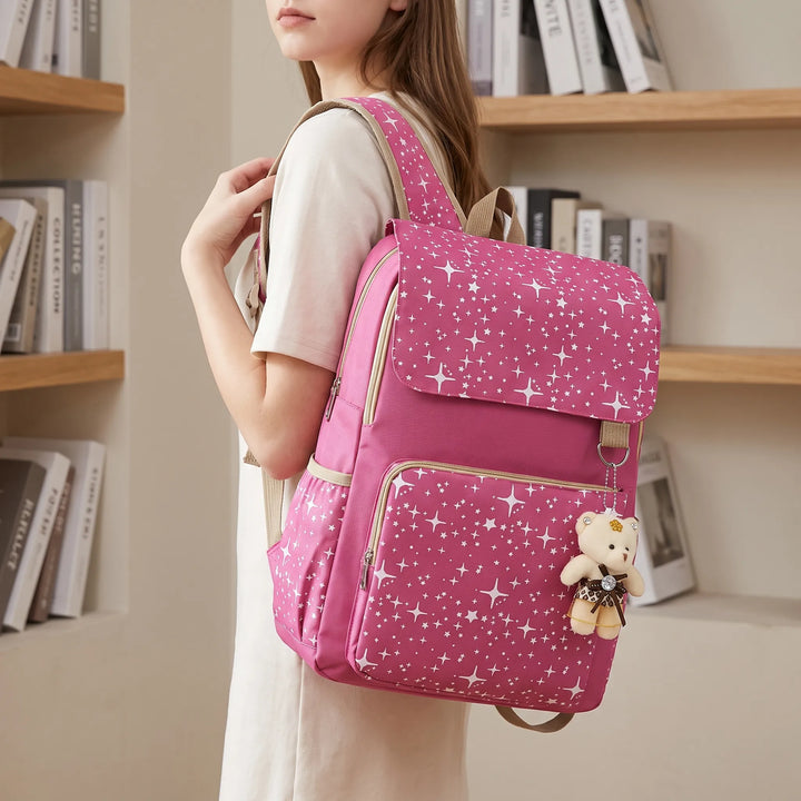 Three-Piece Matching Backpack Set - Starlis