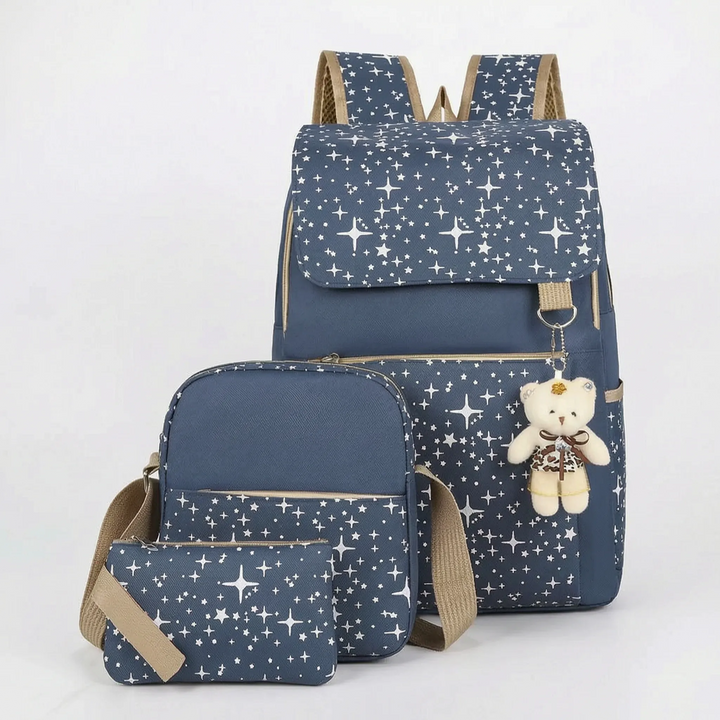 Three-Piece Matching Backpack Set - Starlis