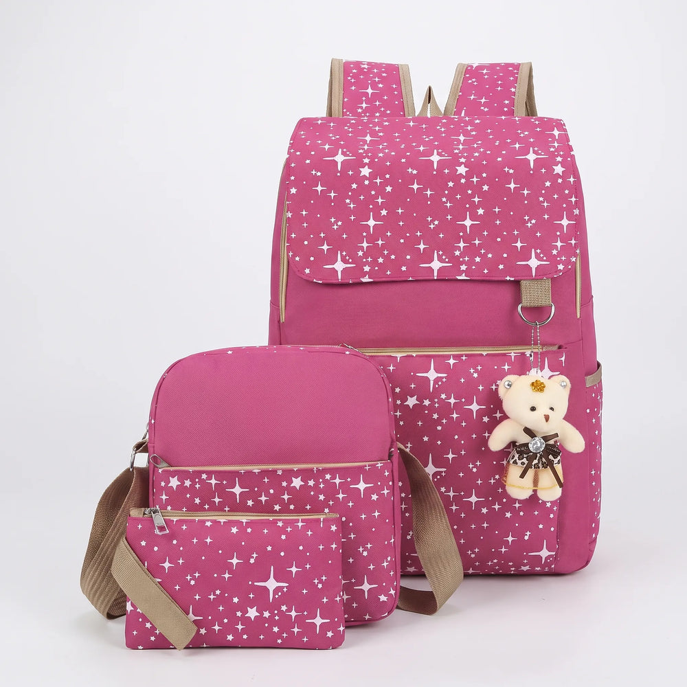 Three-Piece Matching Backpack Set - Starlis