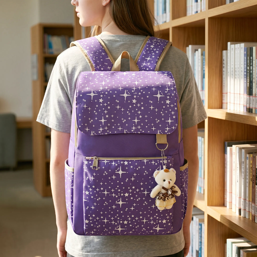 Three-Piece Matching Backpack Set - Starlis