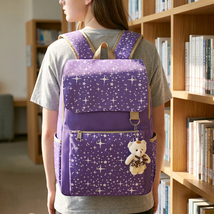 Three-Piece Matching Backpack Set - Starlis