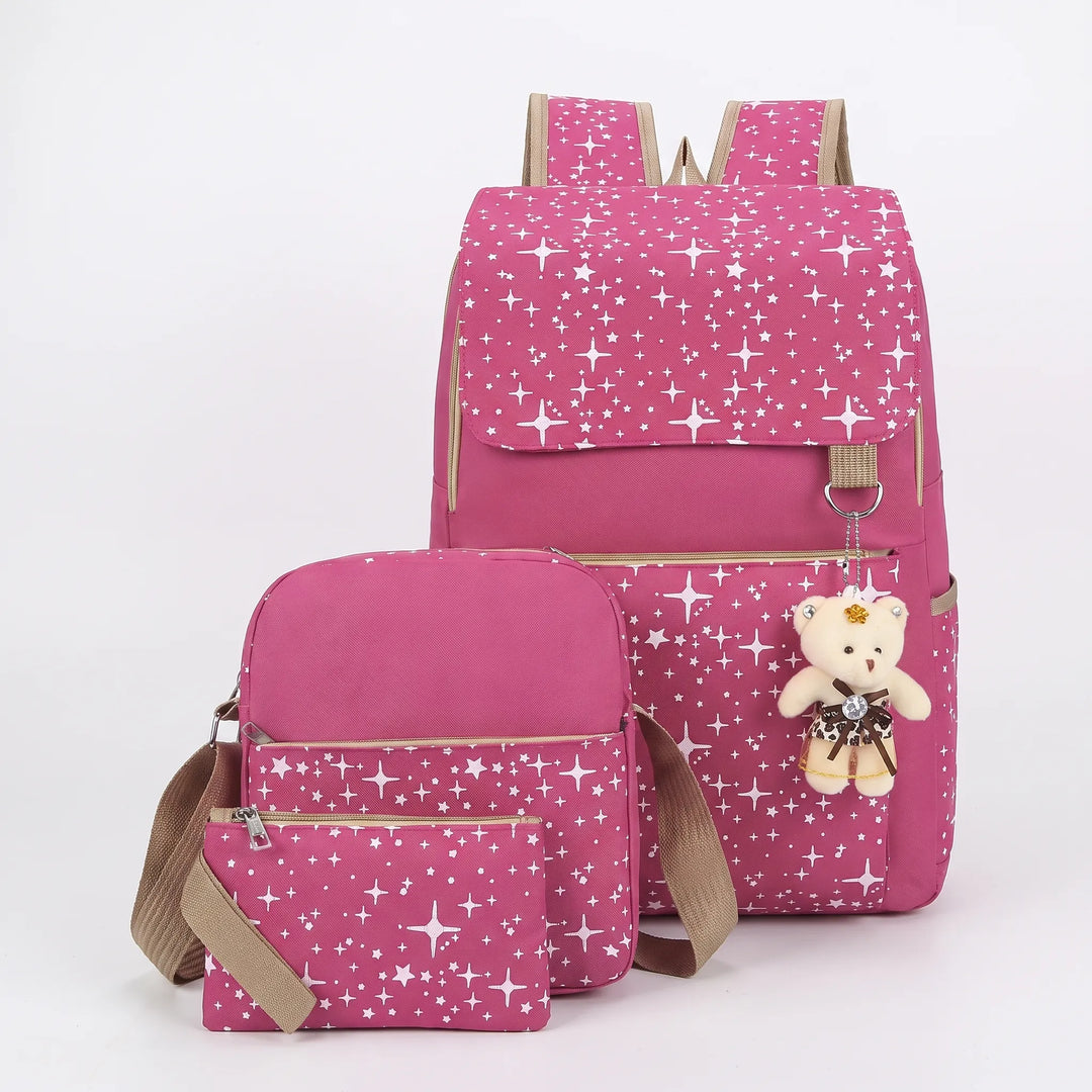 Three-Piece Matching Backpack Set - Starlis