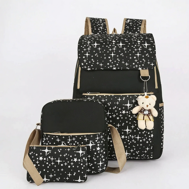 Three-Piece Matching Backpack Set - Starlis