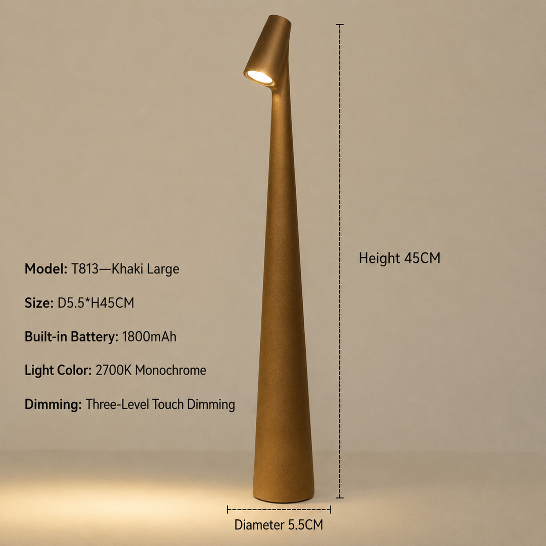 Cordless Designer LED Table Lamp with 3-Level Touch Dimming 20