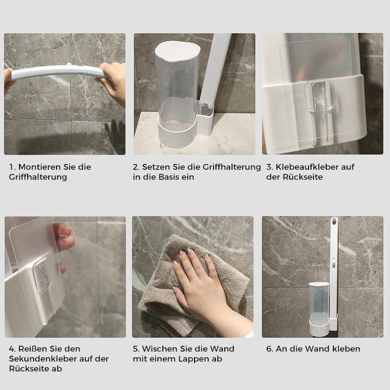 Disposable Toilet Brush | Antibacterial Hygienic Sponge Heads 10