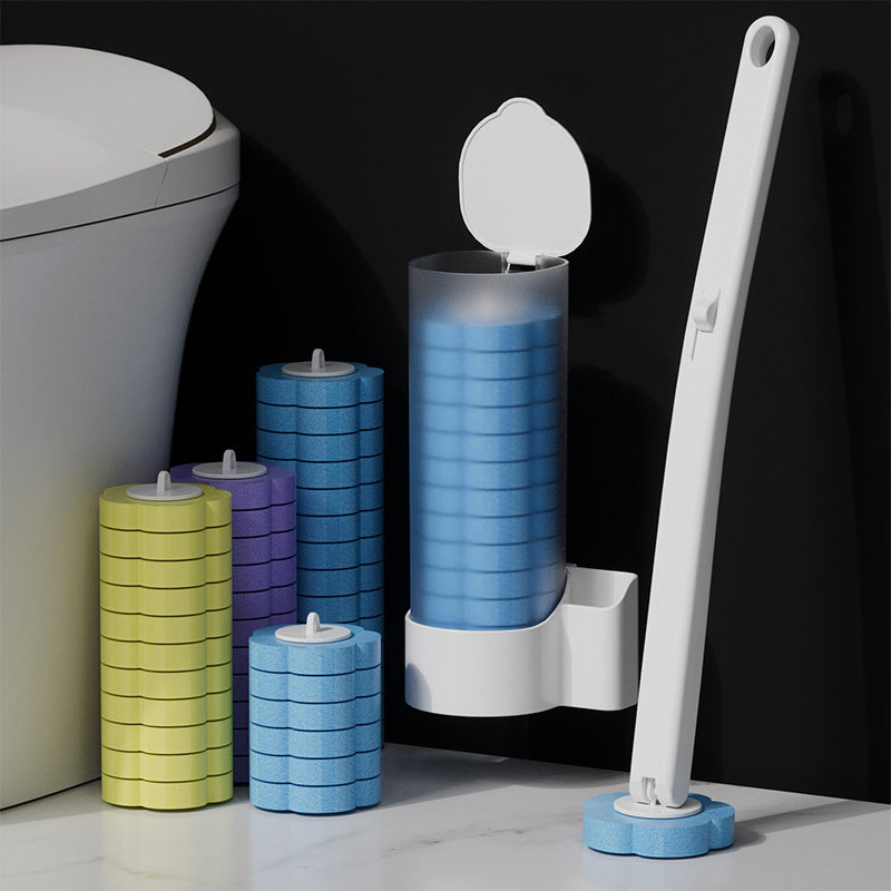 Disposable Toilet Brush | Antibacterial Hygienic Sponge Heads 15