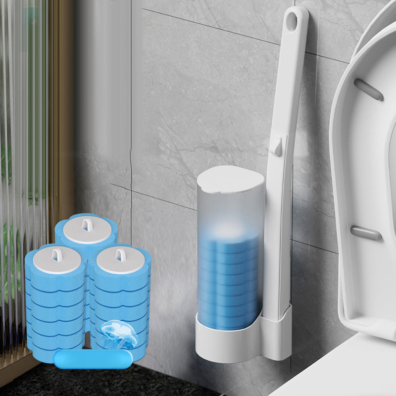 Disposable Toilet Brush | Antibacterial Hygienic Sponge Heads 18