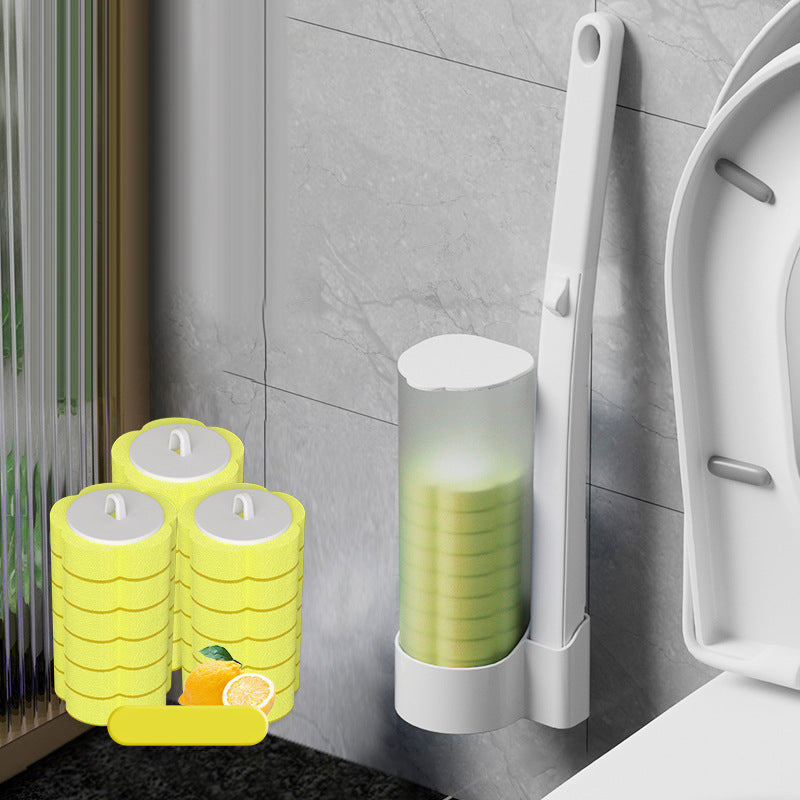 Disposable Toilet Brush | Antibacterial Hygienic Sponge Heads 19