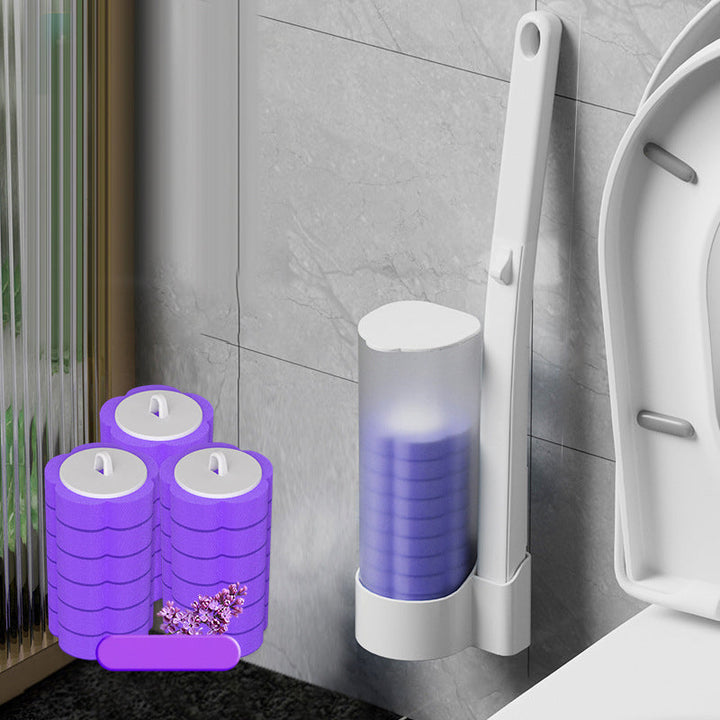 Disposable Toilet Brush | Antibacterial Hygienic Sponge Heads 20
