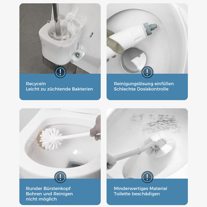 Disposable Toilet Brush | Antibacterial Hygienic Sponge Heads 9