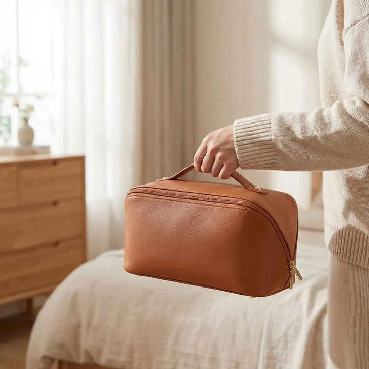 Spacious Square Travel Beauty Case - Beauvella