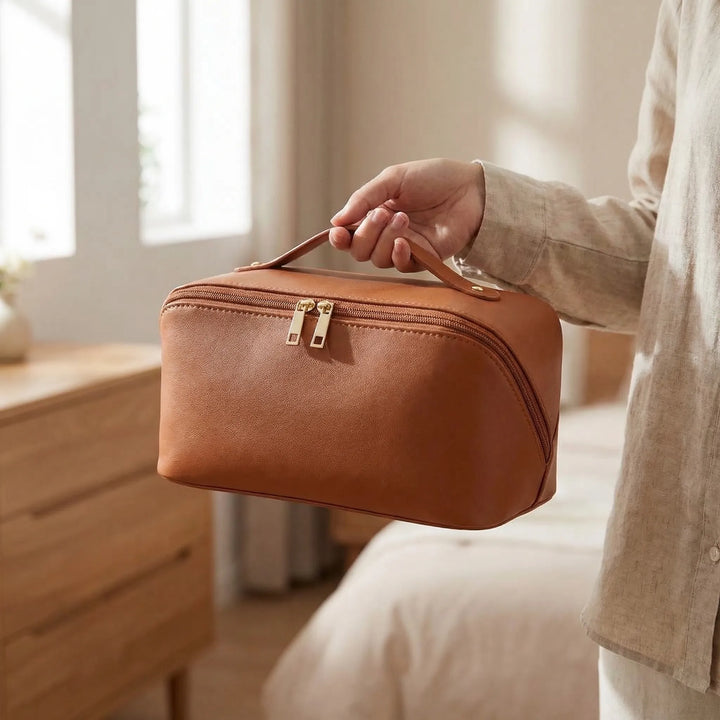 Spacious Square Travel Beauty Case - Beauvella