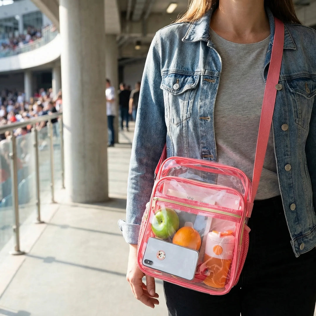 Transparent Crossbody Stadium Bag - Vistalite