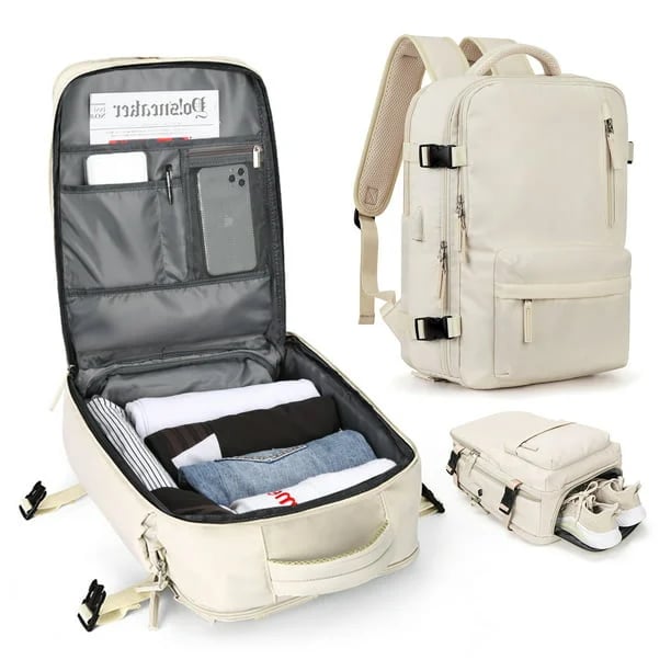 Multifunctional Women's Backpack 35L with USB Port 1