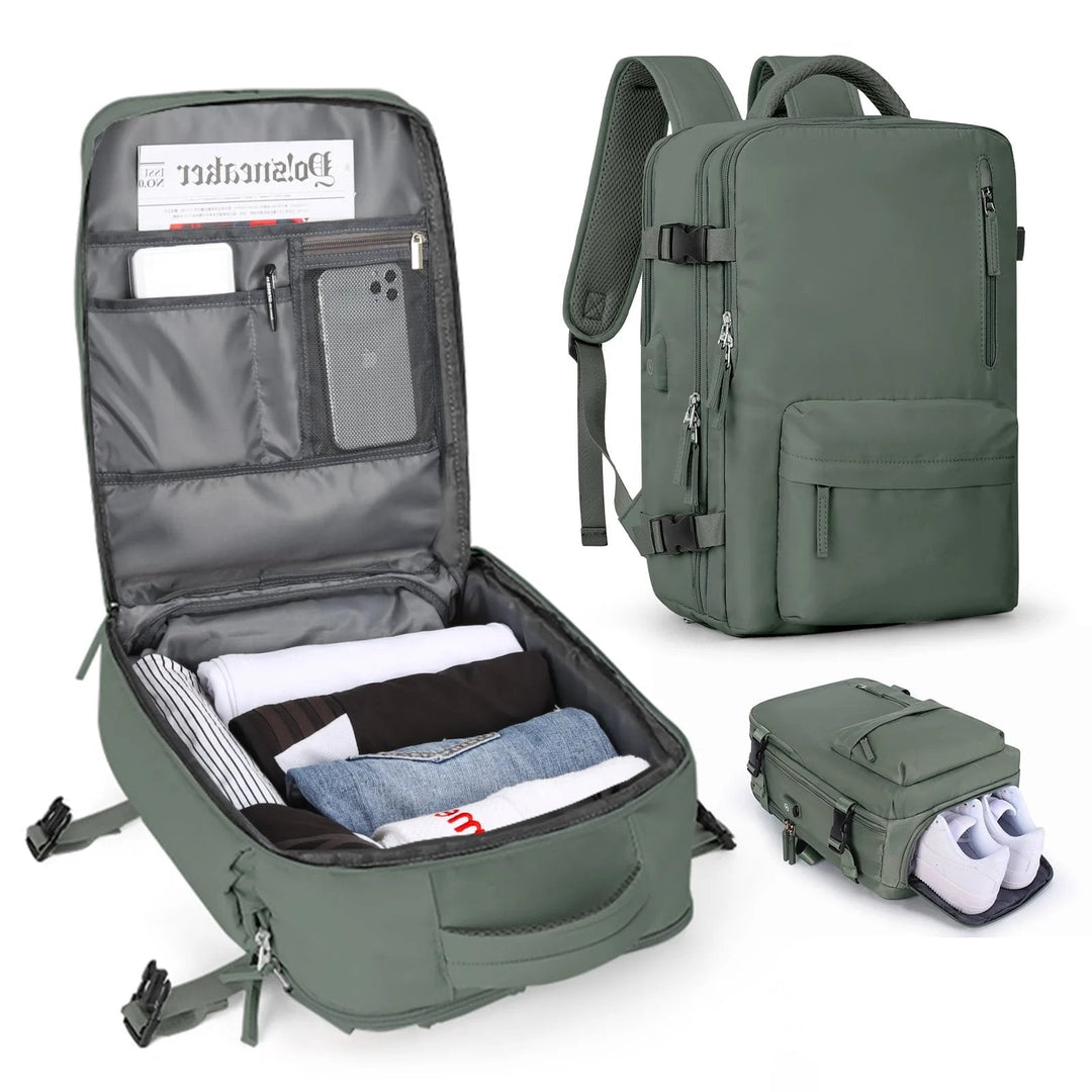 Multifunctional Women's Backpack 35L with USB Port 13