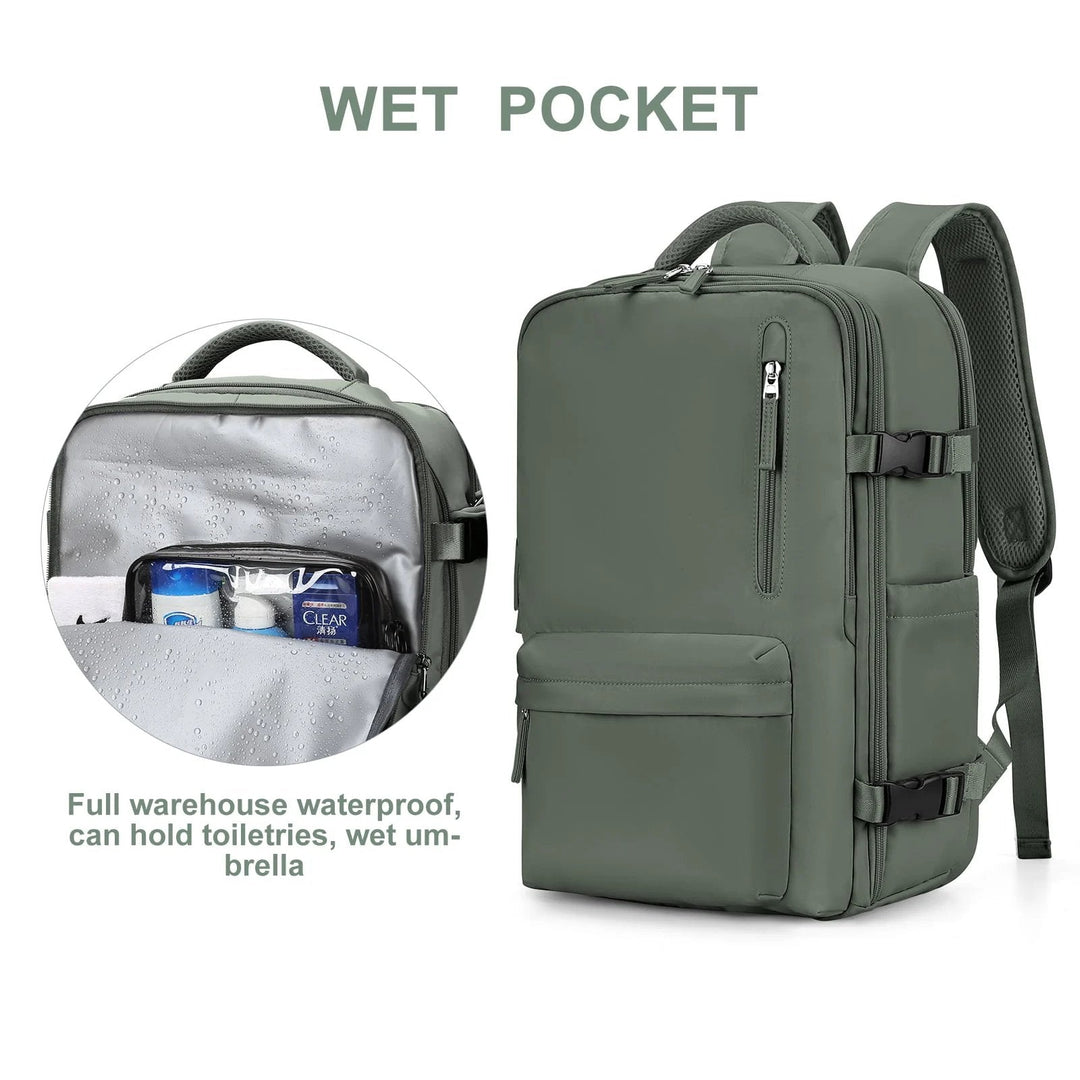 Multifunctional Women's Backpack 35L with USB Port 5