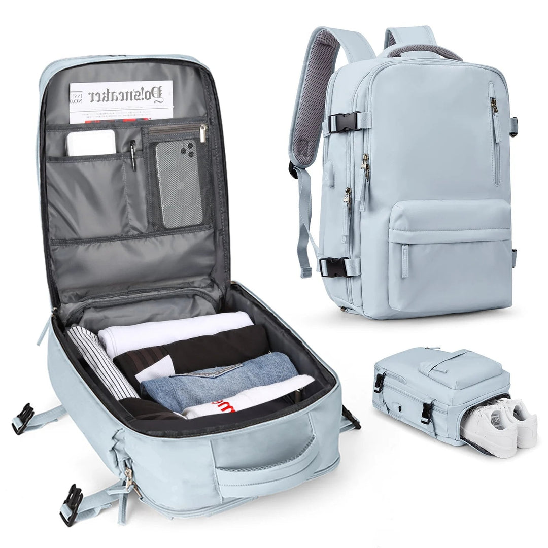 Multifunctional Women's Backpack 35L with USB Port 9