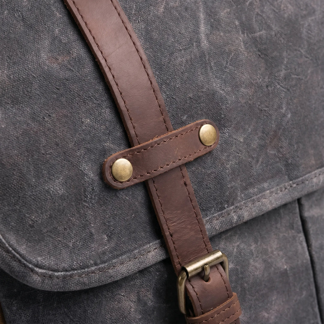 Structured Messenger Shoulder Satchel - Rovtcha