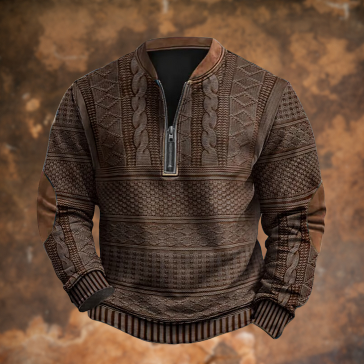 Men's Sweater | Practical Quarter-Zip & Warm Fit 4