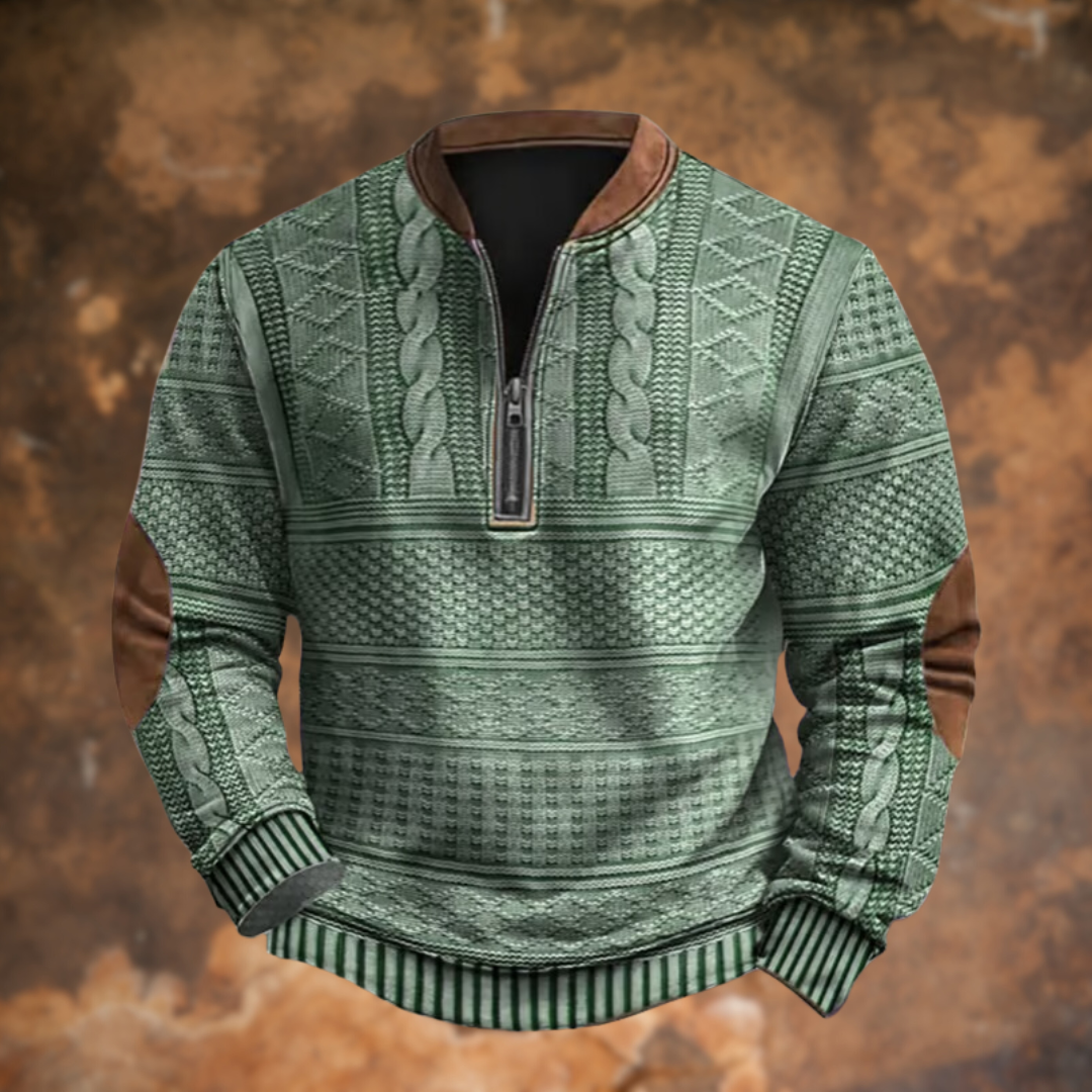 Men's Sweater | Practical Quarter-Zip & Warm Fit 6