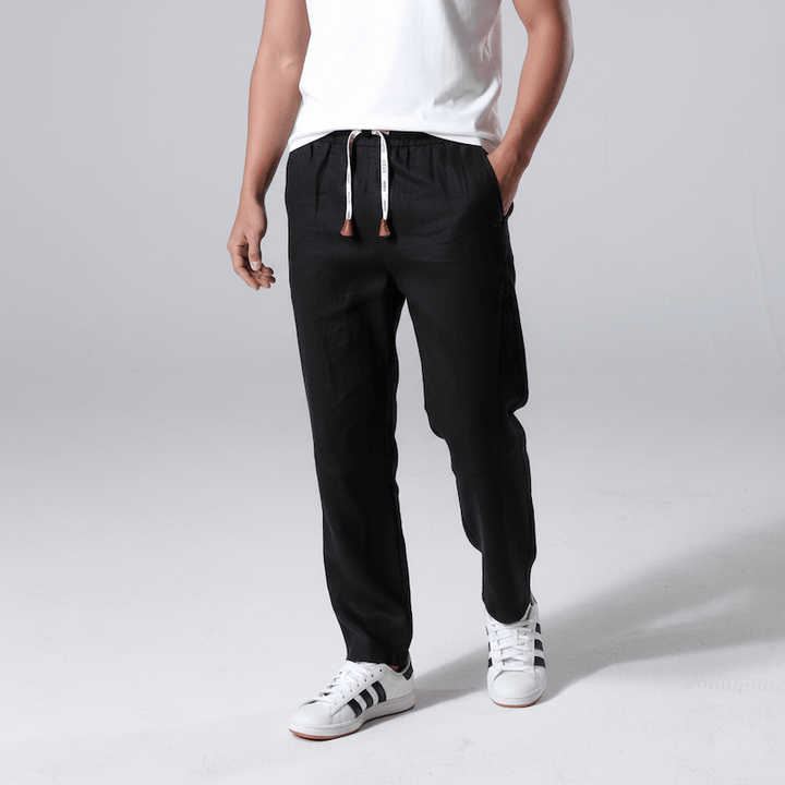 Japanese-Style Comfort Linen Pants 3