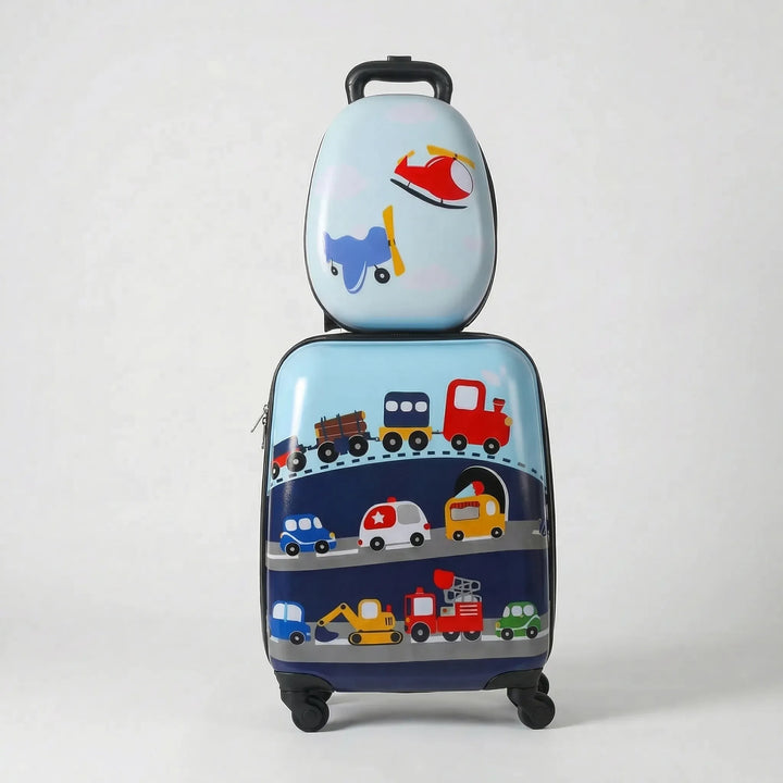 2-Piece kids Rolling Suitcase Backpack Set - Trovapack