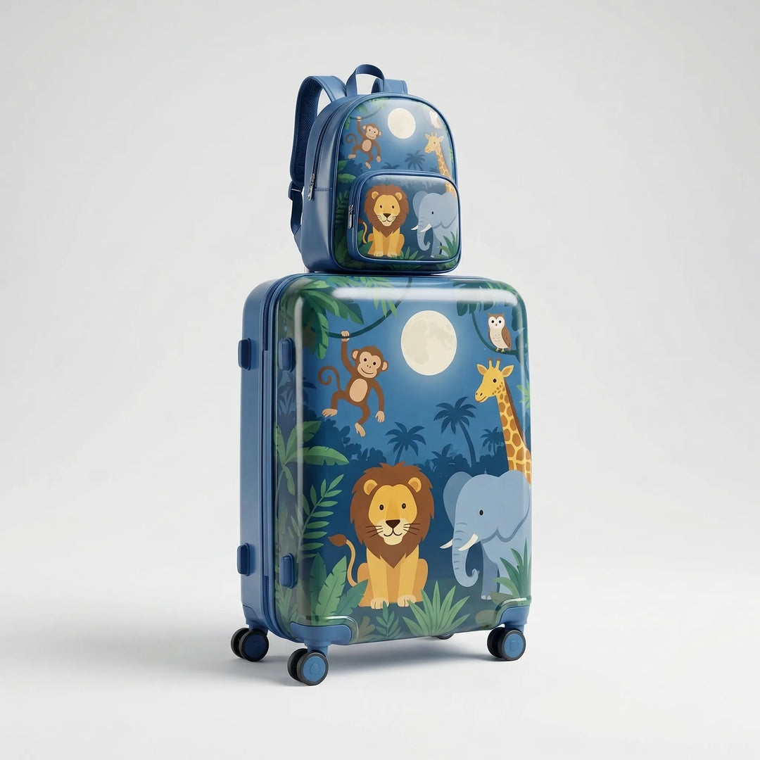 2-Piece kids Rolling Suitcase Backpack Set - Trovapack