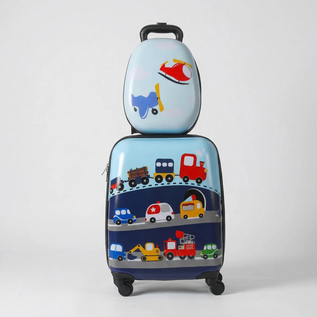 2-Piece kids Rolling Suitcase Backpack Set - Trovapack