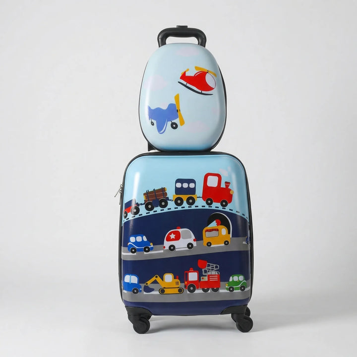 2-Piece kids Rolling Suitcase Backpack Set - Trovapack