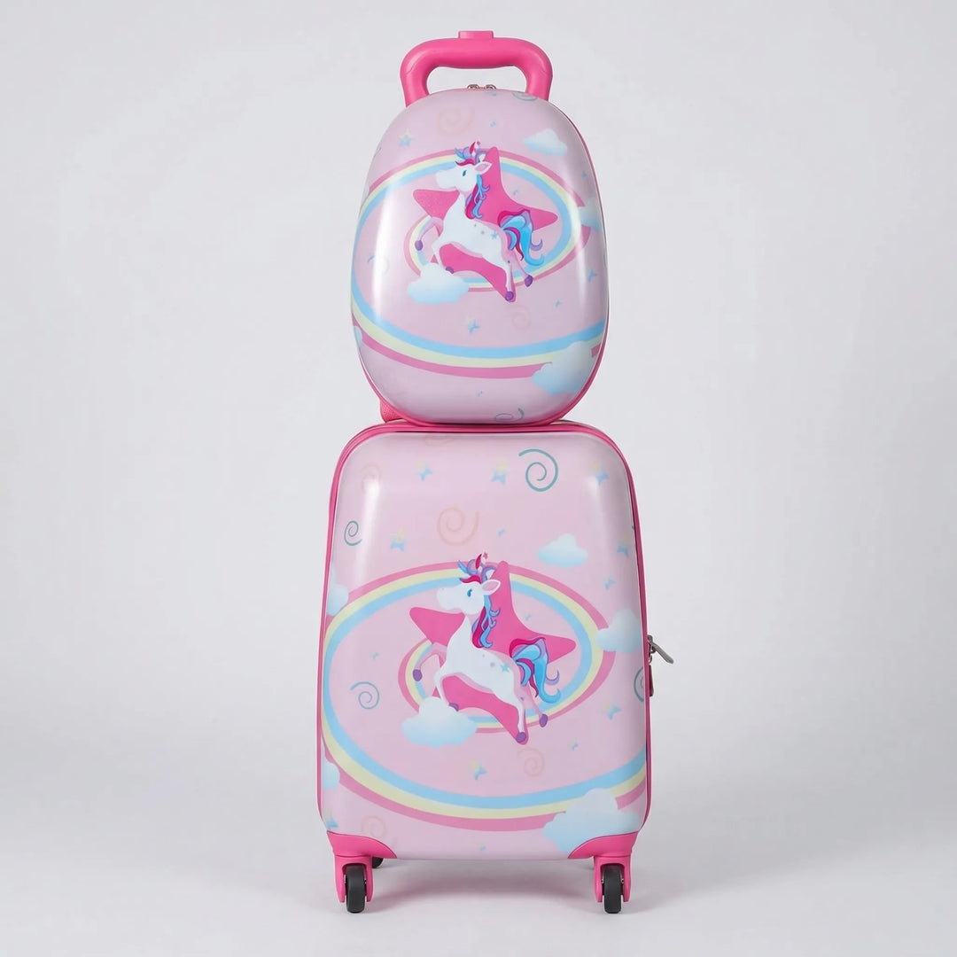 2-Piece kids Rolling Suitcase Backpack Set - Trovapack