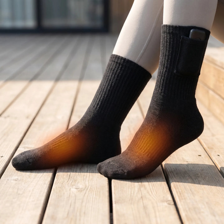 USB-Powered Electric Heating Socks - HeatSox