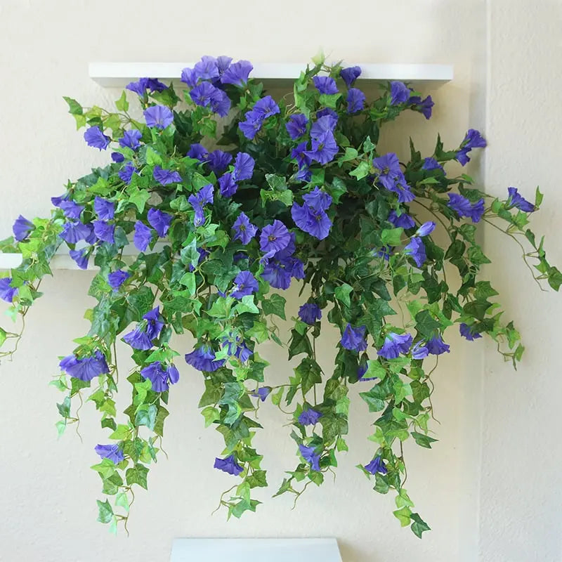 UV-Resistant Artificial Morning Glory Stem – Fade-Resistant, Low-Maintenance Faux Flowers 4