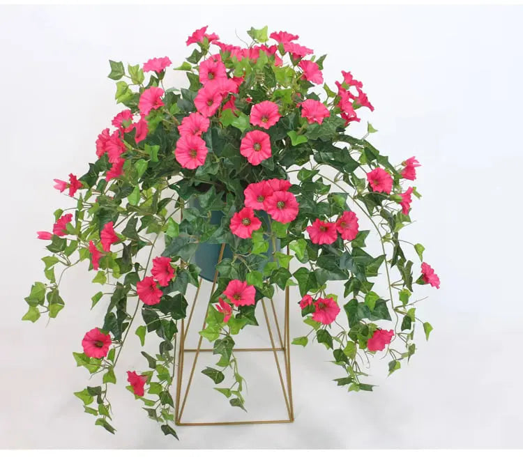 UV-Resistant Artificial Morning Glory Stem – Fade-Resistant, Low-Maintenance Faux Flowers 3