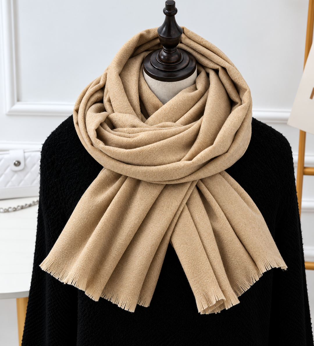 Unisex Fine Knit Scarf with Soft Draped Finish 4