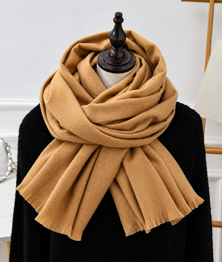 Unisex Fine Knit Scarf with Soft Draped Finish 5