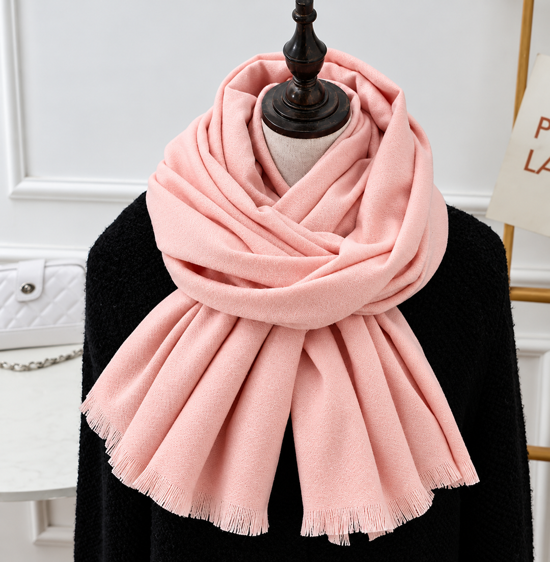 Unisex Fine Knit Scarf with Soft Draped Finish 6