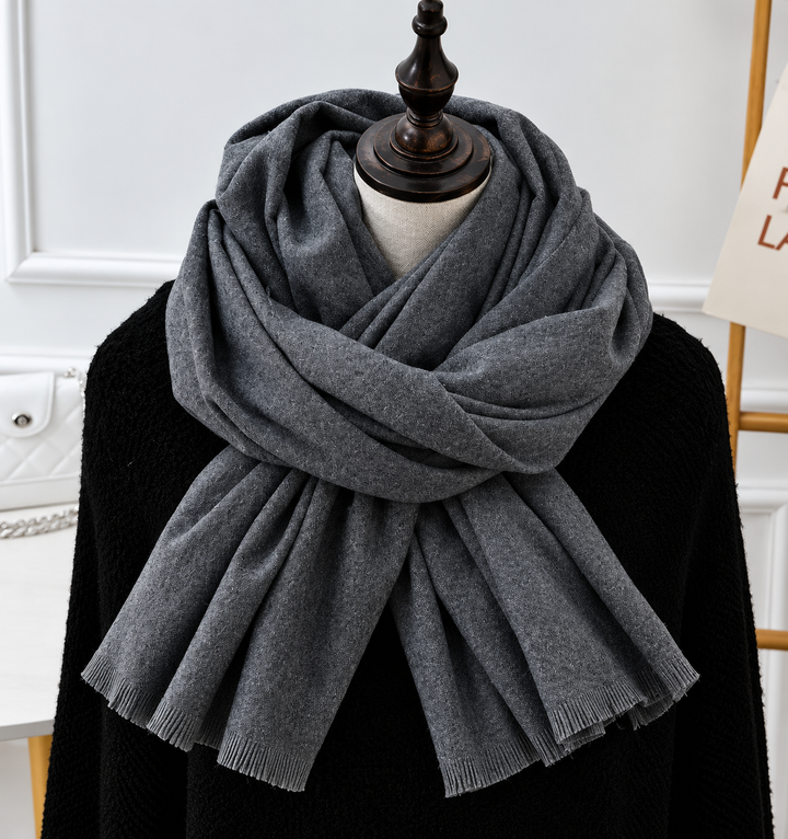 Unisex Fine Knit Scarf with Soft Draped Finish 7