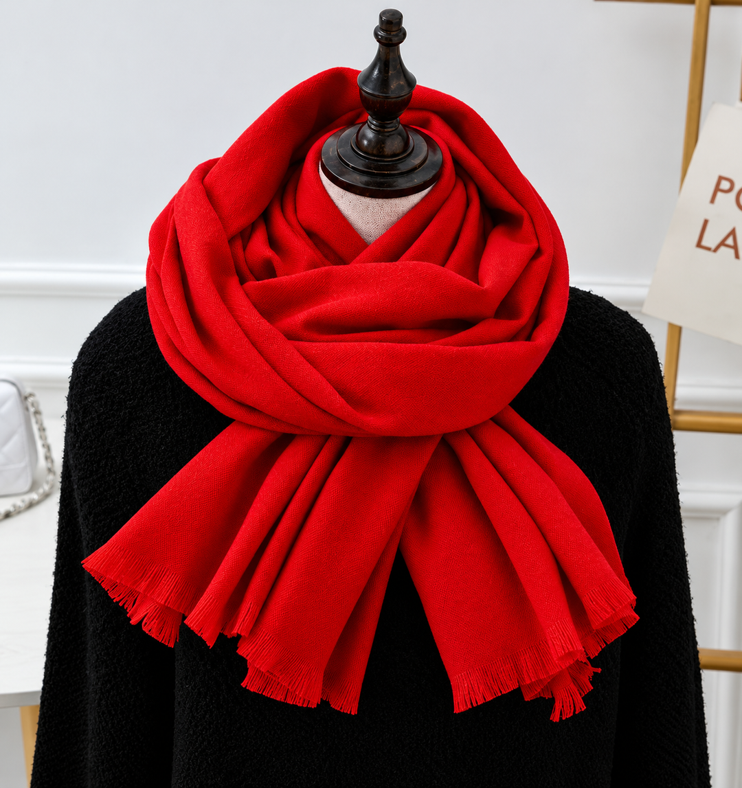 Unisex Fine Knit Scarf with Soft Draped Finish 8