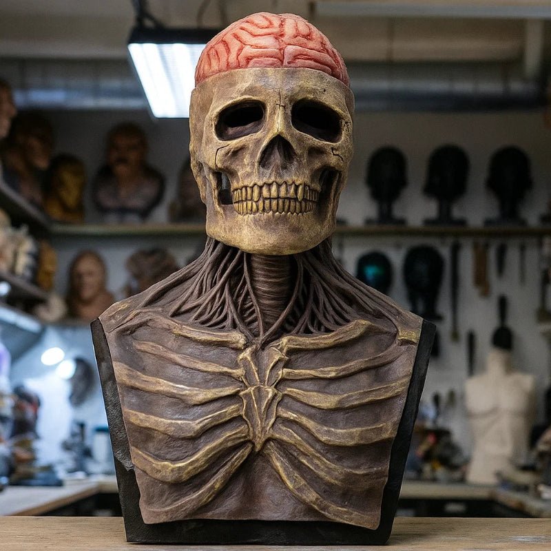 Unisex Skeleton Mask with Hat for Halloween 1